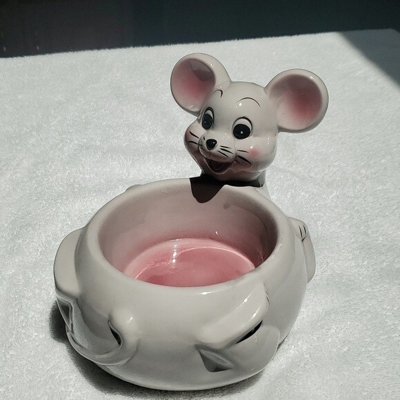 Feline Feeder  VTG 90s Cartoon Mouse Character Tom / Jerry reminiscent   4 CATS - Picture 1 of 13